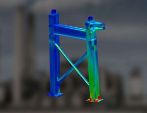 3d rendering of a structural support